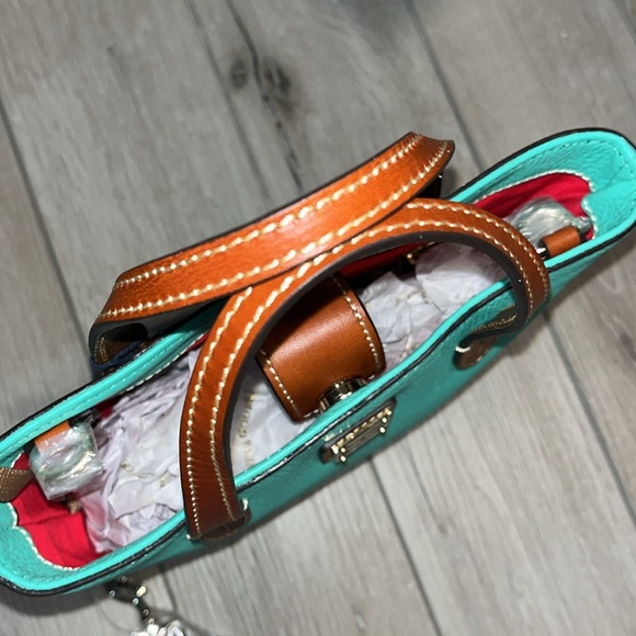 NWT! Dooney & Bourke Mini Waverly Jade Pebble Grain Leather - Picture 8 of 17